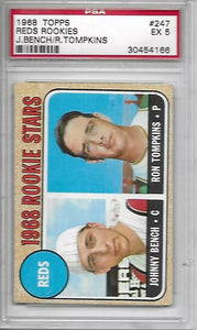 Johnny Bench 1968 Topps Rookie PSA 5
