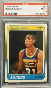 Reggie Miller 1988 Fleer Rookie PSA 9